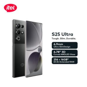 itel S25 Ultra 6.78" AMOLED 256+8 4G Android-Black